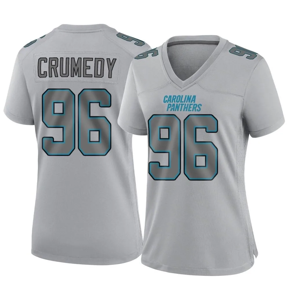 Women's Carolina Panthers Jaden Crumedy Nike Atmosphere Fashion Game Gray Jersey Women's Carolina Panthers Jaden Crumedy Nike Atmosphere Fashion Game Gray Jersey