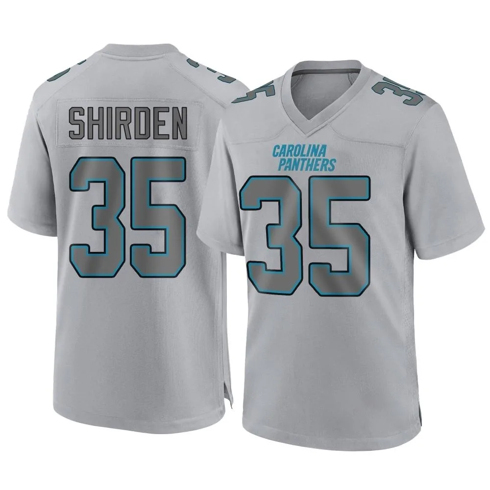 Men's Carolina Panthers Jaden Shirden Nike Atmosphere Fashion Game Gray Jersey Men's Carolina Panthers Jaden Shirden Nike Atmosphere Fashion Game Gray Jersey