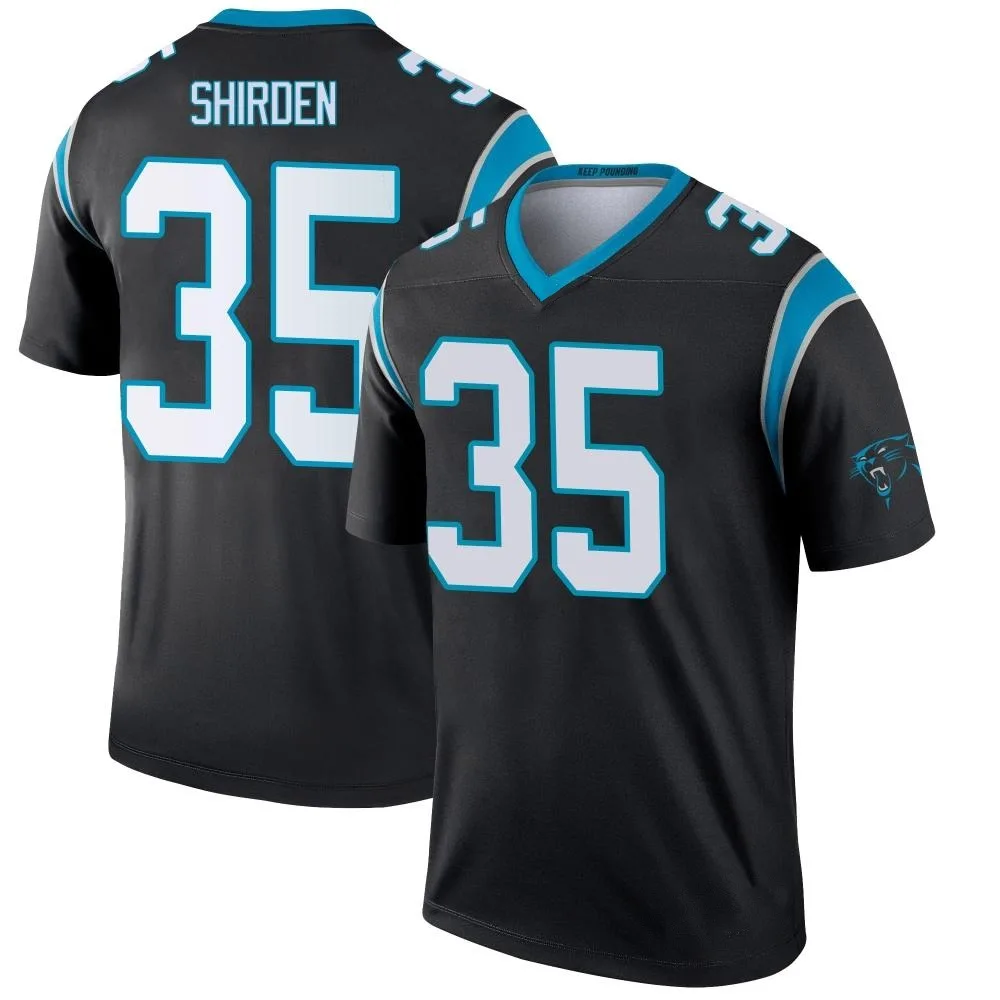 Men's Carolina Panthers Jaden Shirden Nike Legend Black Jersey Men's Carolina Panthers Jaden Shirden Nike Legend Black Jersey