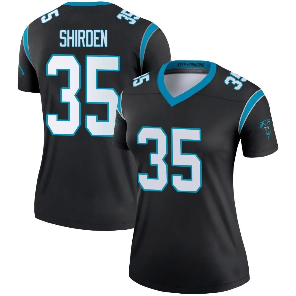Women's Carolina Panthers Jaden Shirden Nike Legend Black Jersey Women's Carolina Panthers Jaden Shirden Nike Legend Black Jersey