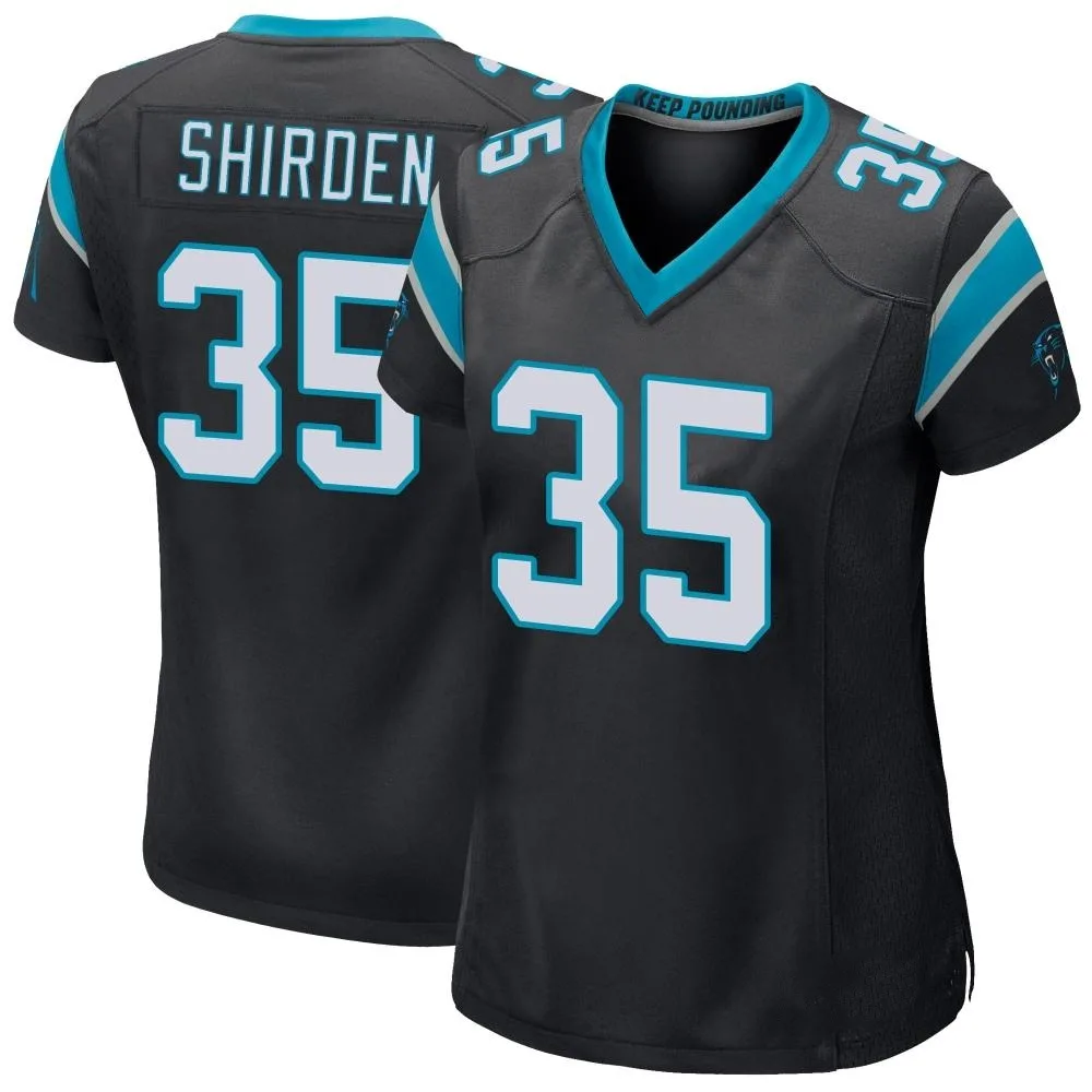 Women's Carolina Panthers Jaden Shirden Nike Team Color Game Black Jersey Women's Carolina Panthers Jaden Shirden Nike Team Color Game Black Jersey