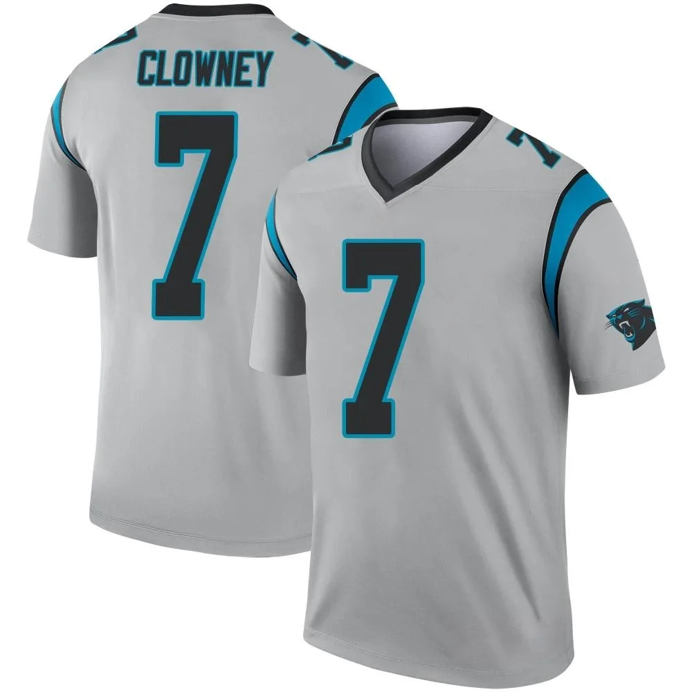 Men's Carolina Panthers Jadeveon Clowney Nike Inverted Silver Legend Jersey Men's Carolina Panthers Jadeveon Clowney Nike Inverted Silver Legend Jersey