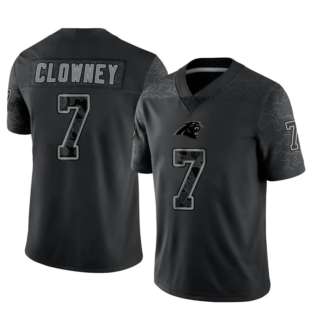 Men's Carolina Panthers Jadeveon Clowney Nike Reflective Limited Black Jersey Men's Carolina Panthers Jadeveon Clowney Nike Reflective Limited Black Jersey
