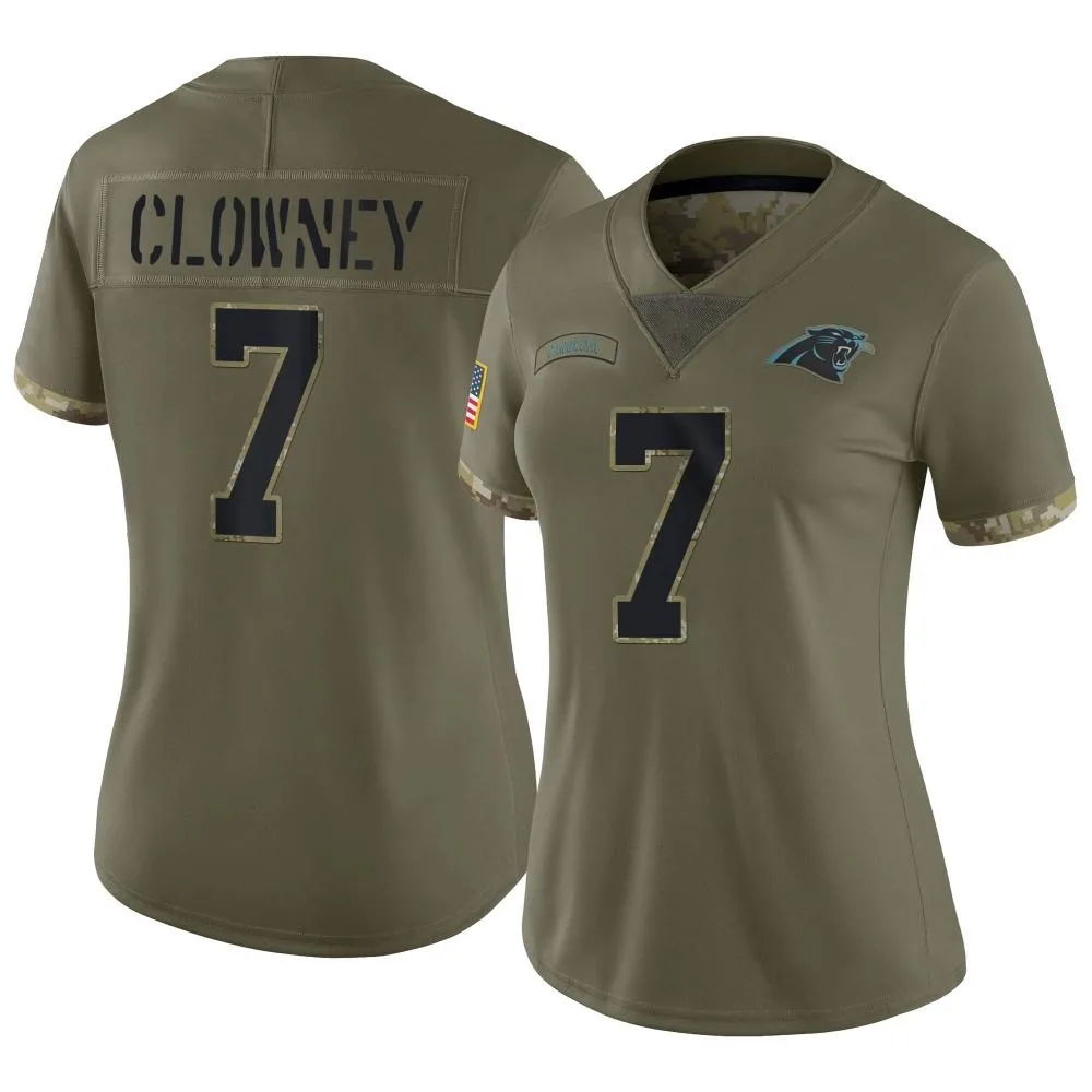 Women's Carolina Panthers Jadeveon Clowney Nike 2022 Salute To Service Limited Olive Jersey Women's Carolina Panthers Jadeveon Clowney Nike 2022 Salute To Service Limited Olive Jersey