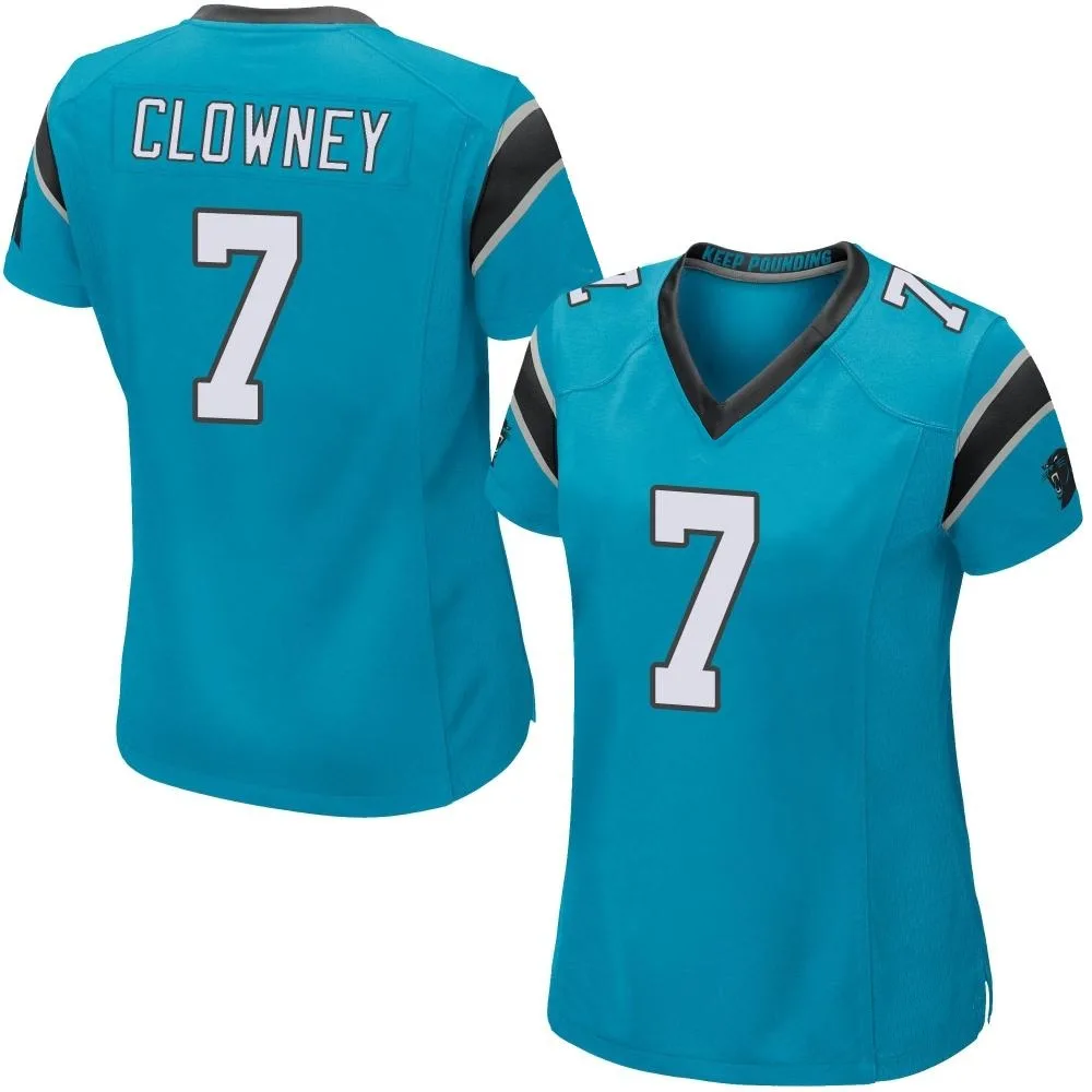 Women's Carolina Panthers Jadeveon Clowney Nike Alternate Game Blue Jersey Women's Carolina Panthers Jadeveon Clowney Nike Alternate Game Blue Jersey