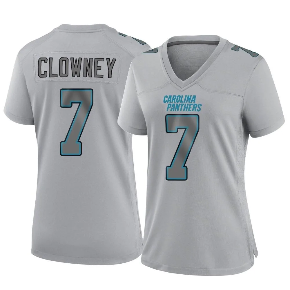 Women's Carolina Panthers Jadeveon Clowney Nike Atmosphere Fashion Game Gray Jersey Women's Carolina Panthers Jadeveon Clowney Nike Atmosphere Fashion Game Gray Jersey
