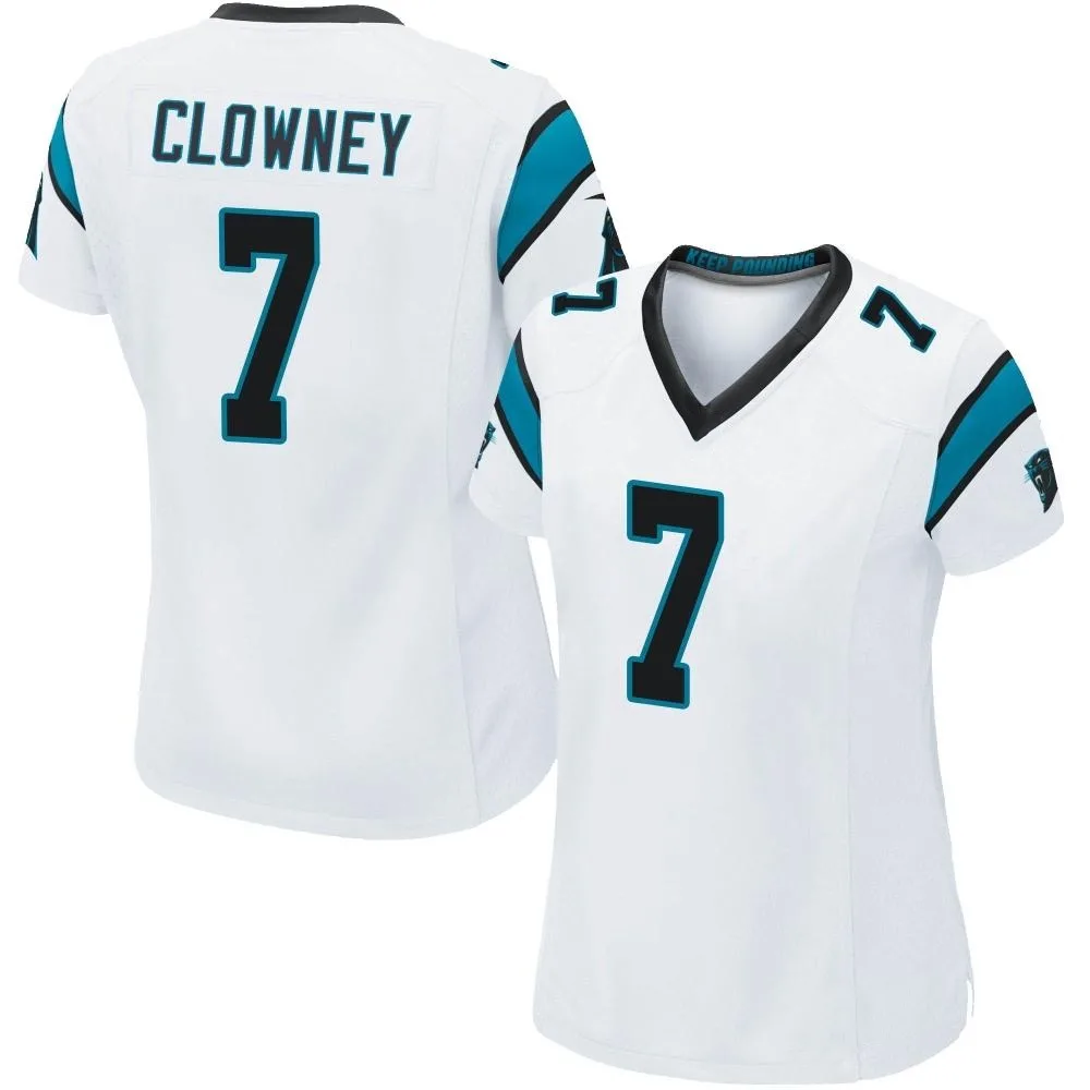Women's Carolina Panthers Jadeveon Clowney Nike Game White Jersey Women's Carolina Panthers Jadeveon Clowney Nike Game White Jersey