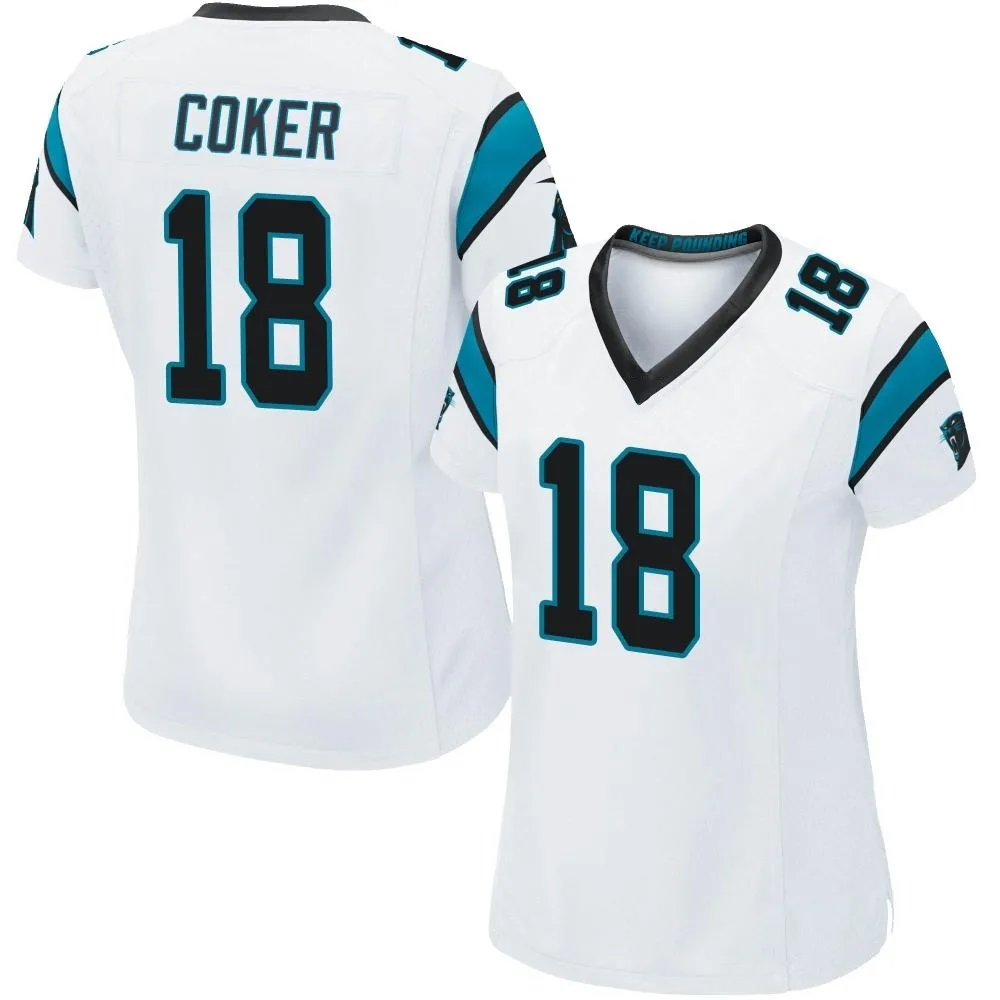 Women's Carolina Panthers Jalen Coker Nike Game White Jersey Women's Carolina Panthers Jalen Coker Nike Game White Jersey