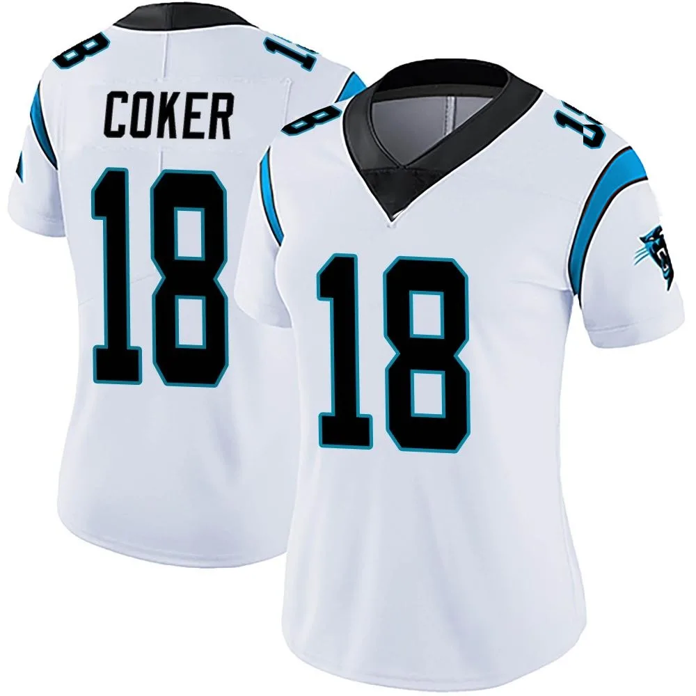 Women's Carolina Panthers Jalen Coker Nike Vapor Untouchable Limited White Jersey Women's Carolina Panthers Jalen Coker Nike Vapor Untouchable Limited White Jersey
