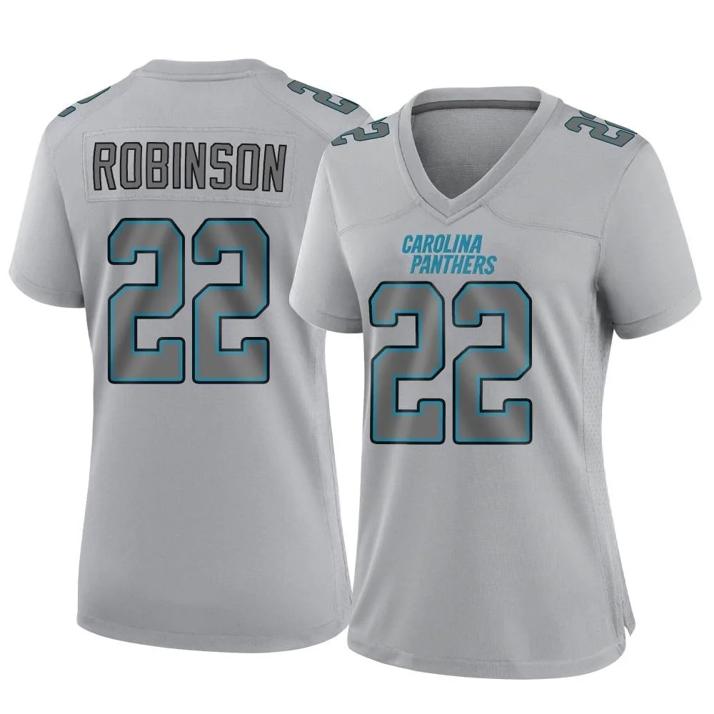 Women's Carolina Panthers Jammie Robinson Nike Atmosphere Fashion Game Gray Jersey Women's Carolina Panthers Jammie Robinson Nike Atmosphere Fashion Game Gray Jersey