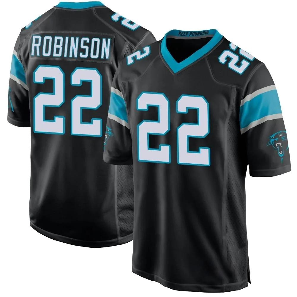 Youth Carolina Panthers Jammie Robinson Nike Team Color Game Black Jersey Youth Carolina Panthers Jammie Robinson Nike Team Color Game Black Jersey