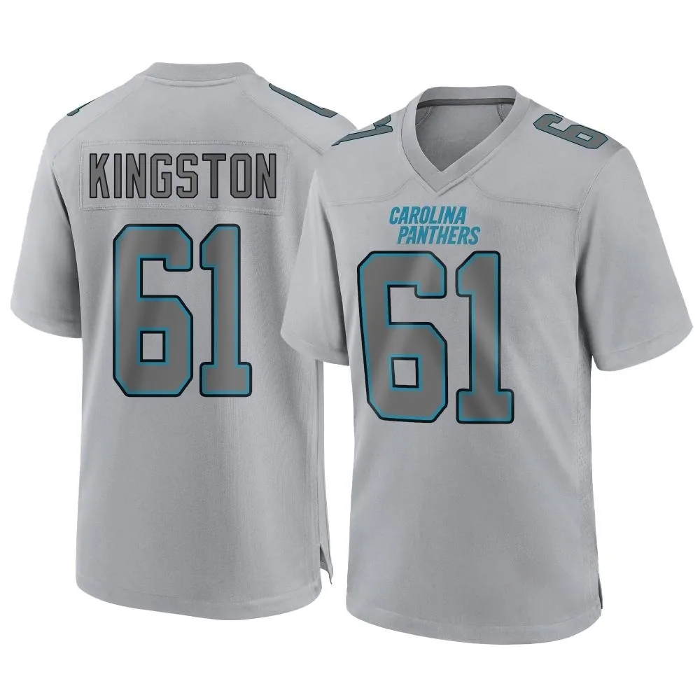 Men's Carolina Panthers Jarrett Kingston Nike Atmosphere Fashion Game Gray Jersey Men's Carolina Panthers Jarrett Kingston Nike Atmosphere Fashion Game Gray Jersey
