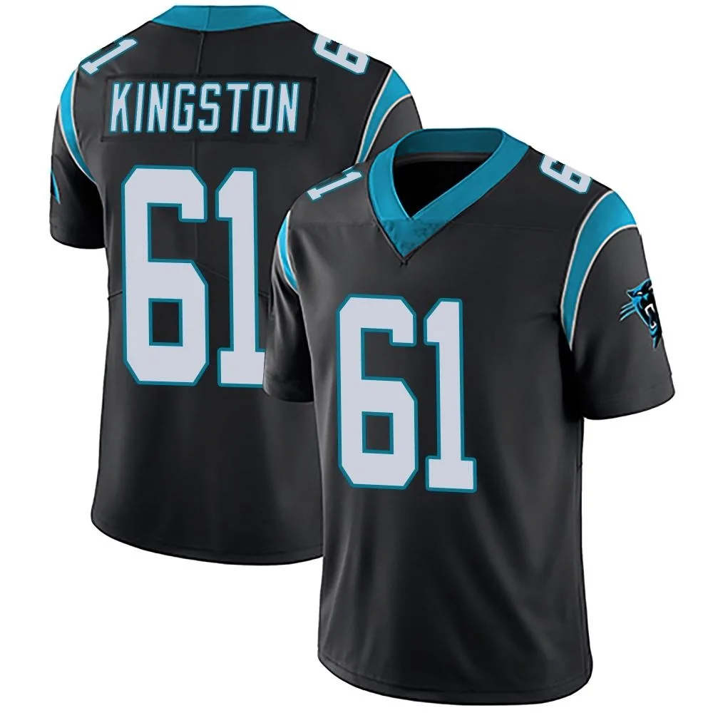 Men's Carolina Panthers Jarrett Kingston Nike Team Color Vapor Untouchable Limited Black Jersey Men's Carolina Panthers Jarrett Kingston Nike Team Color Vapor Untouchable Limited Black Jersey