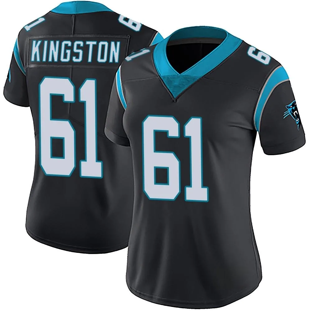 Women's Carolina Panthers Jarrett Kingston Nike Team Color Vapor Untouchable Limited Black Jersey Women's Carolina Panthers Jarrett Kingston Nike Team Color Vapor Untouchable Limited Black Jersey