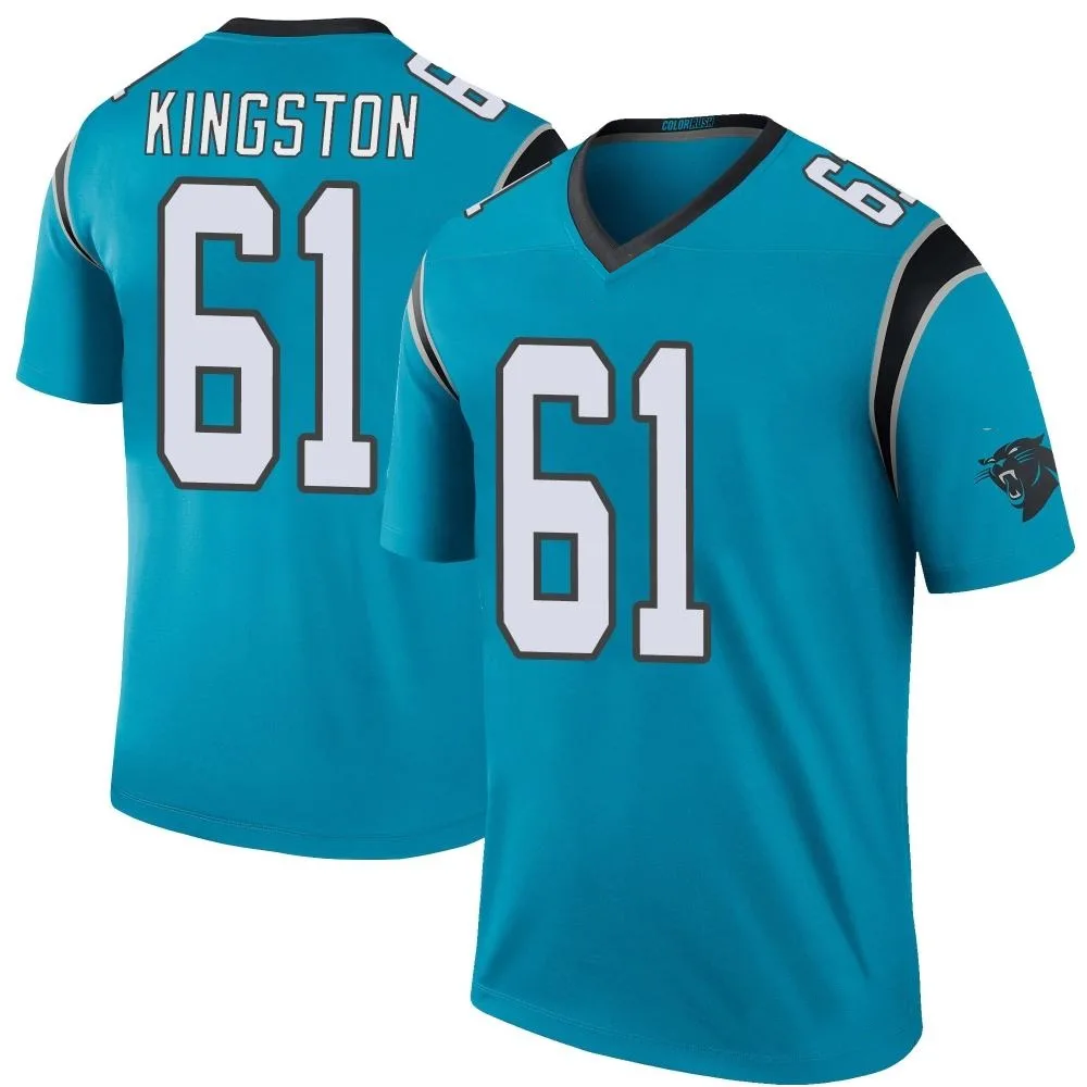 Youth Carolina Panthers Jarrett Kingston Nike Color Rush Legend Blue Jersey Youth Carolina Panthers Jarrett Kingston Nike Color Rush Legend Blue Jersey