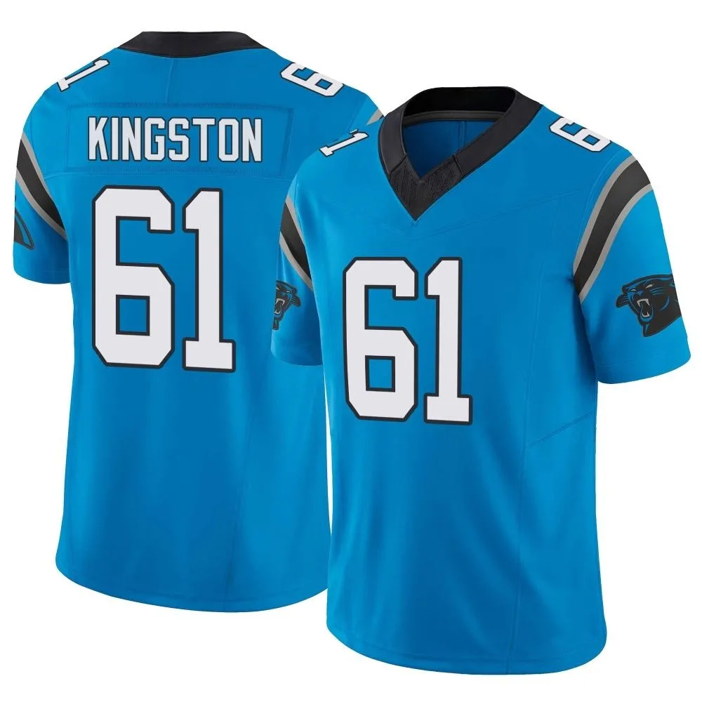 Youth Carolina Panthers Jarrett Kingston Nike Vapor F.U.S.E. Limited Blue Jersey Youth Carolina Panthers Jarrett Kingston Nike Vapor F.U.S.E. Limited Blue Jersey