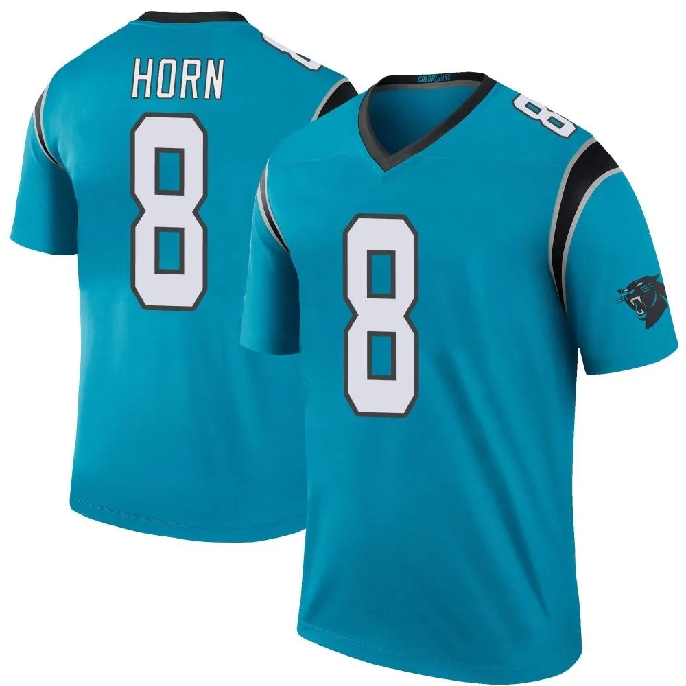 Men's Carolina Panthers Jaycee Horn Nike Color Rush Legend Blue Jersey Men's Carolina Panthers Jaycee Horn Nike Color Rush Legend Blue Jersey