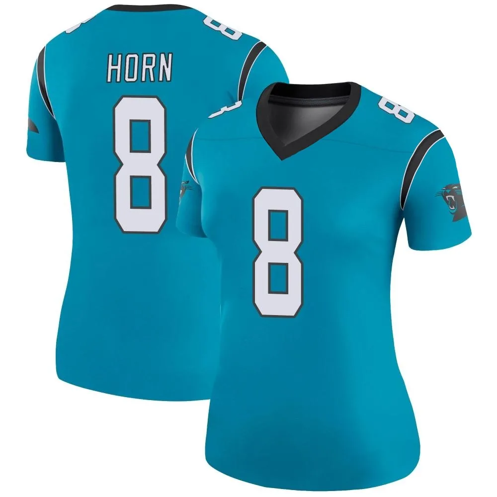 Women's Carolina Panthers Jaycee Horn Nike Color Rush Legend Blue Jersey Women's Carolina Panthers Jaycee Horn Nike Color Rush Legend Blue Jersey