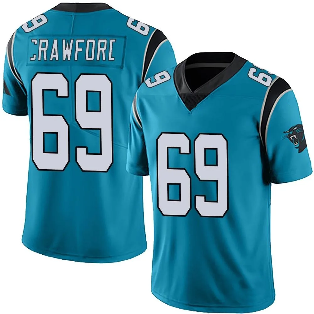 Men's Carolina Panthers Jeremiah Crawford Nike Alternate Vapor Untouchable Limited Blue Jersey Men's Carolina Panthers Jeremiah Crawford Nike Alternate Vapor Untouchable Limited Blue Jersey