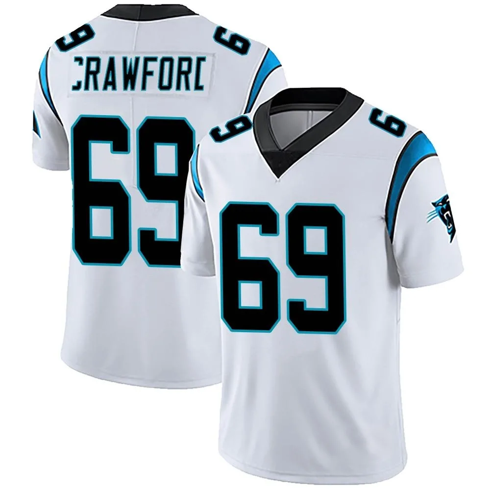 Men's Carolina Panthers Jeremiah Crawford Nike Vapor Untouchable Limited White Jersey Men's Carolina Panthers Jeremiah Crawford Nike Vapor Untouchable Limited White Jersey