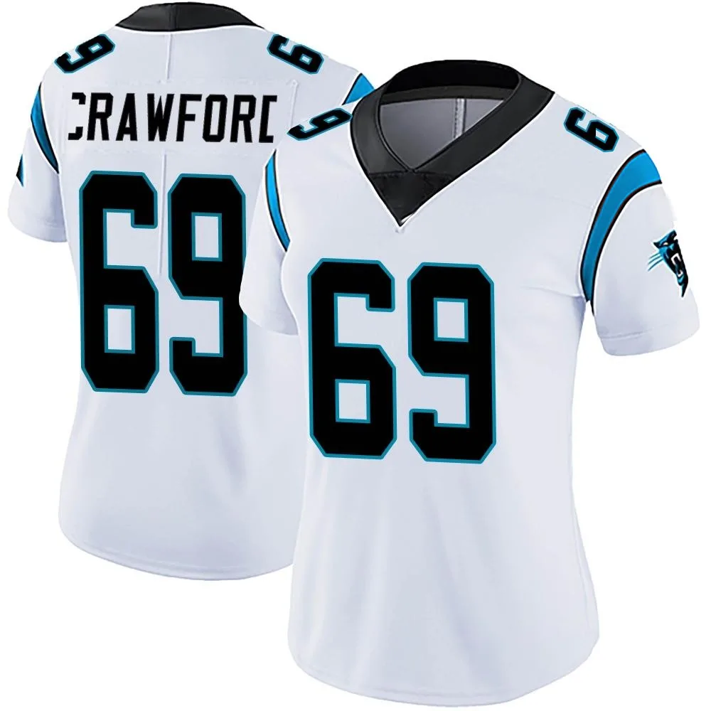 Women's Carolina Panthers Jeremiah Crawford Nike Vapor Untouchable Limited White Jersey Women's Carolina Panthers Jeremiah Crawford Nike Vapor Untouchable Limited White Jersey