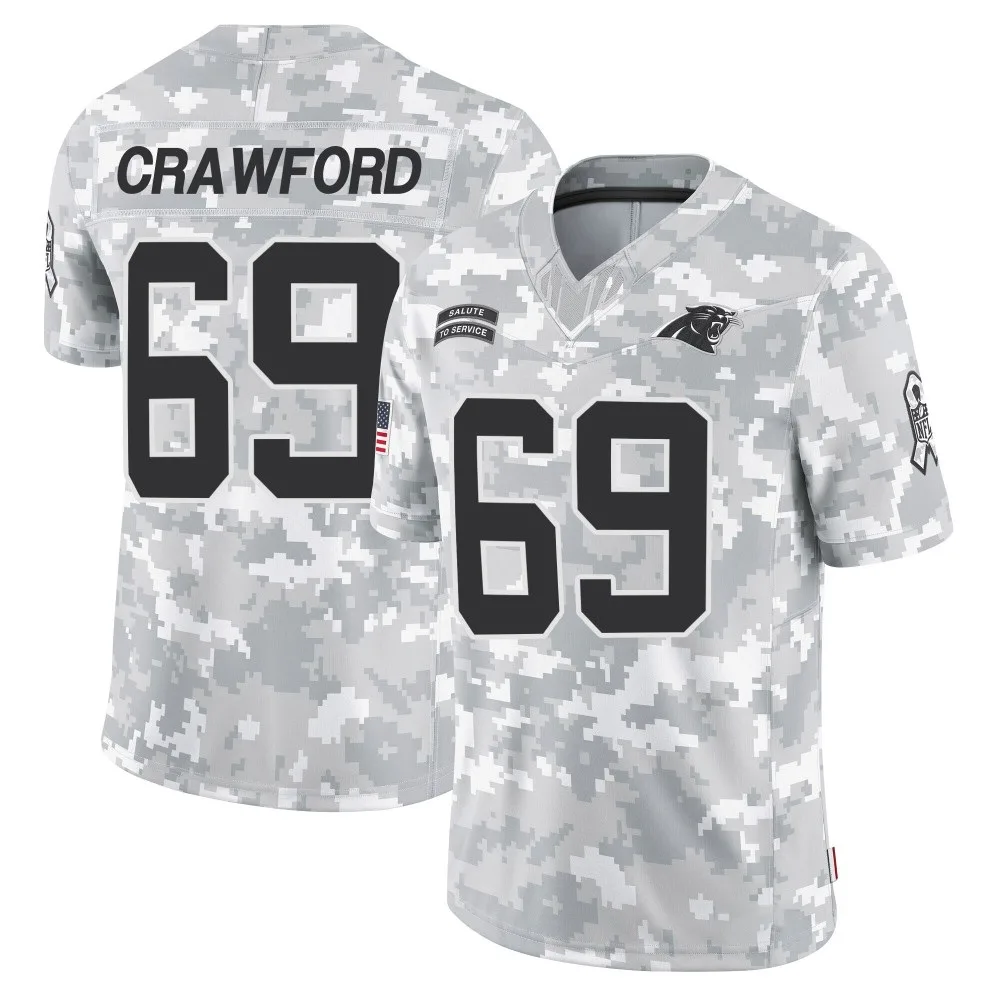 Youth Carolina Panthers Jeremiah Crawford Nike 2024 Salute to Service Limited Arctic Camo Jersey Youth Carolina Panthers Jeremiah Crawford Nike 2024 Salute to Service Limited Arctic Camo Jersey