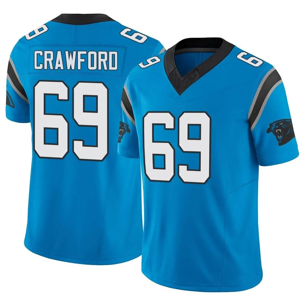 Youth Carolina Panthers Jeremiah Crawford Nike Vapor F.U.S.E. Limited Blue Jersey Youth Carolina Panthers Jeremiah Crawford Nike Vapor F.U.S.E. Limited Blue Jersey