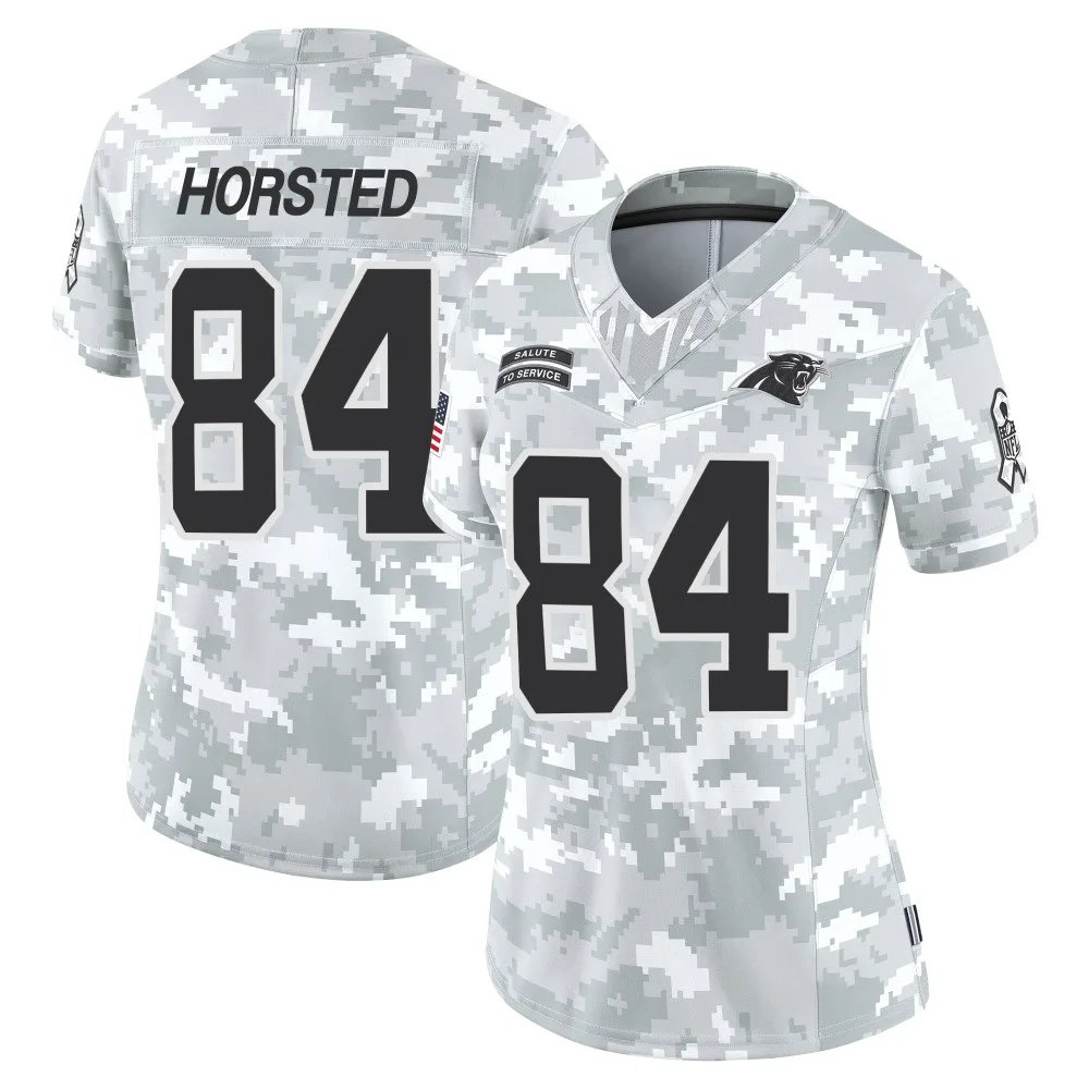 Women's Carolina Panthers Jesper Horsted Nike 2024 Salute to Service Limited Arctic Camo Jersey Women's Carolina Panthers Jesper Horsted Nike 2024 Salute to Service Limited Arctic Camo Jersey