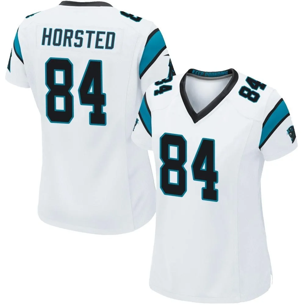 Women's Carolina Panthers Jesper Horsted Nike Game White Jersey Women's Carolina Panthers Jesper Horsted Nike Game White Jersey