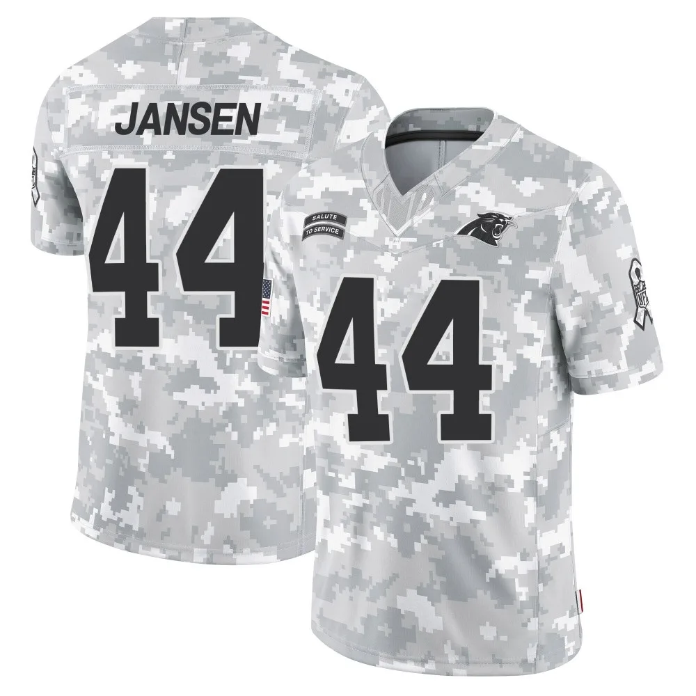 Men's Carolina Panthers Jj Jansen Nike 2024 Salute to Service Limited Arctic Camo Jersey Men's Carolina Panthers Jj Jansen Nike 2024 Salute to Service Limited Arctic Camo Jersey