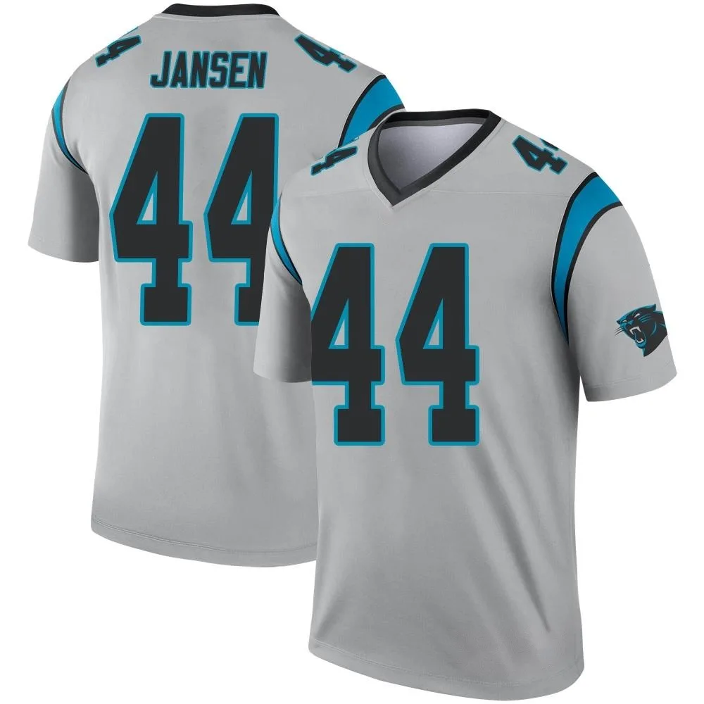 Men's Carolina Panthers Jj Jansen Nike Inverted Silver Legend Jersey Men's Carolina Panthers Jj Jansen Nike Inverted Silver Legend Jersey