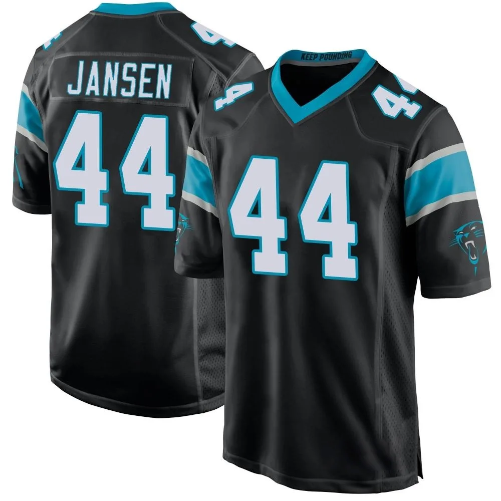 Men's Carolina Panthers Jj Jansen Nike Team Color Game Black Jersey Men's Carolina Panthers Jj Jansen Nike Team Color Game Black Jersey