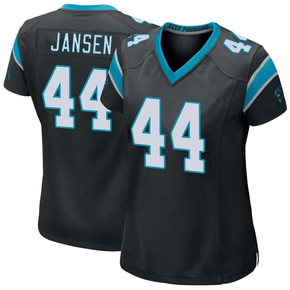 Women's Carolina Panthers Jj Jansen Nike Team Color Game Black Jersey Women's Carolina Panthers Jj Jansen Nike Team Color Game Black Jersey
