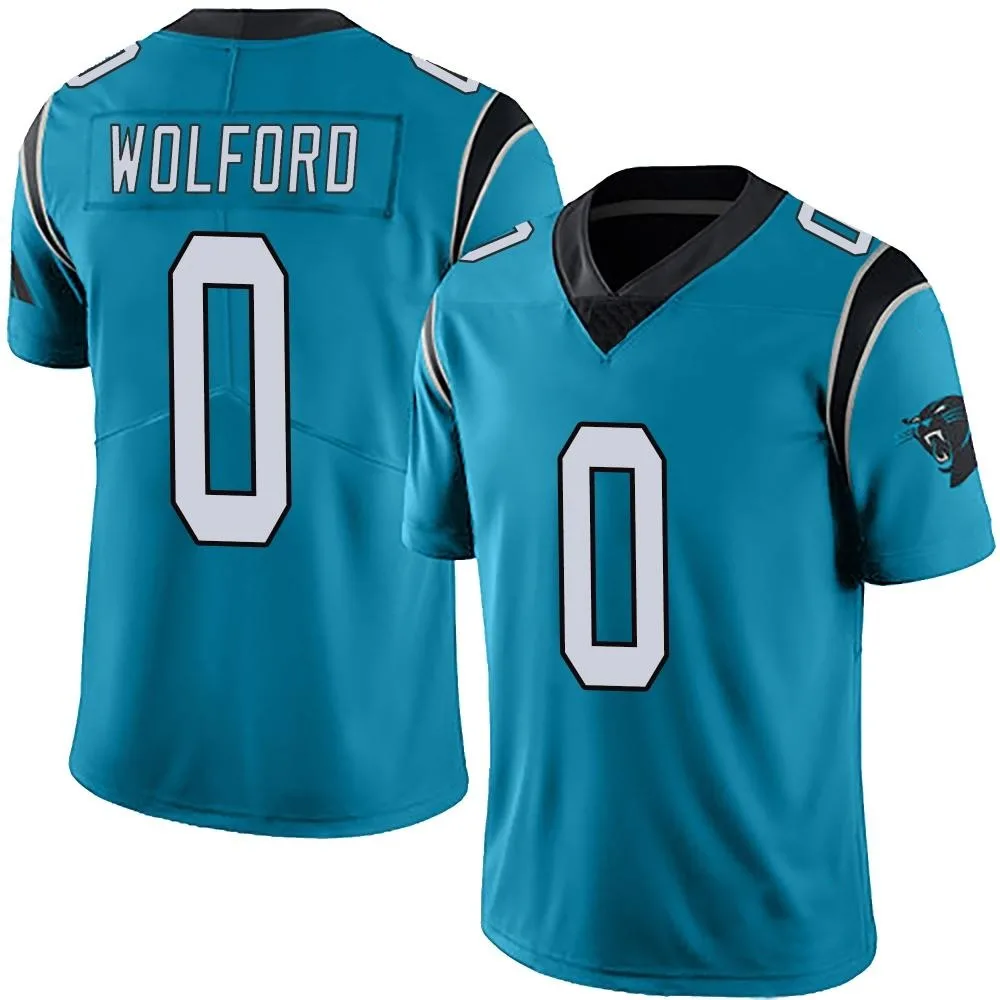 Men's Carolina Panthers John Wolford Nike Alternate Vapor Untouchable Limited Blue Jersey Men's Carolina Panthers John Wolford Nike Alternate Vapor Untouchable Limited Blue Jersey