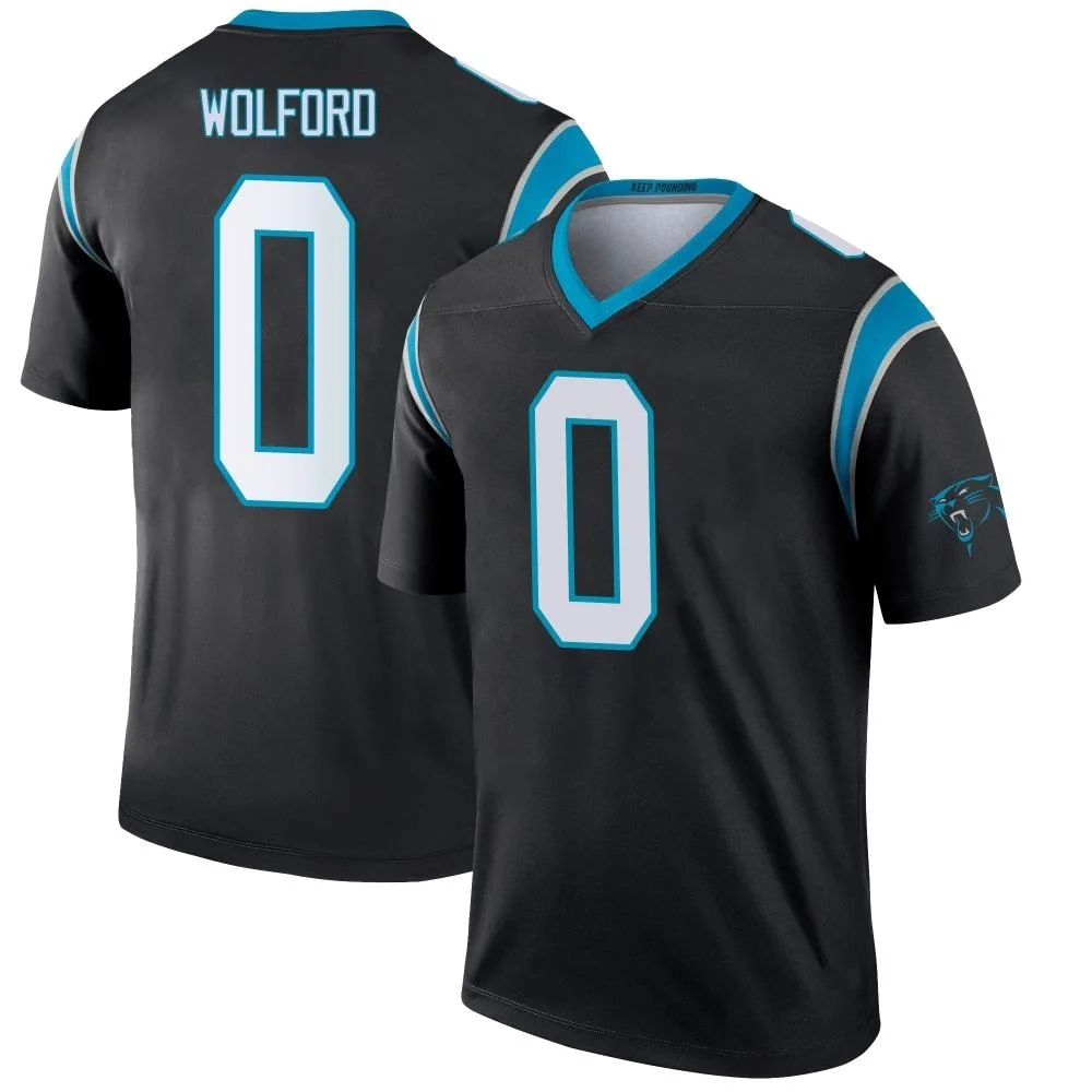 Men's Carolina Panthers John Wolford Nike Legend Black Jersey Men's Carolina Panthers John Wolford Nike Legend Black Jersey