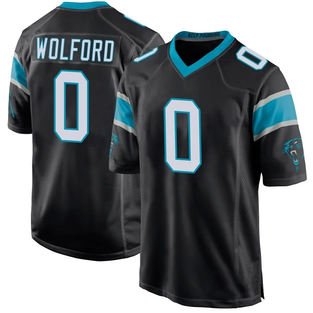 Youth Carolina Panthers John Wolford Nike Team Color Game Black Jersey Youth Carolina Panthers John Wolford Nike Team Color Game Black Jersey