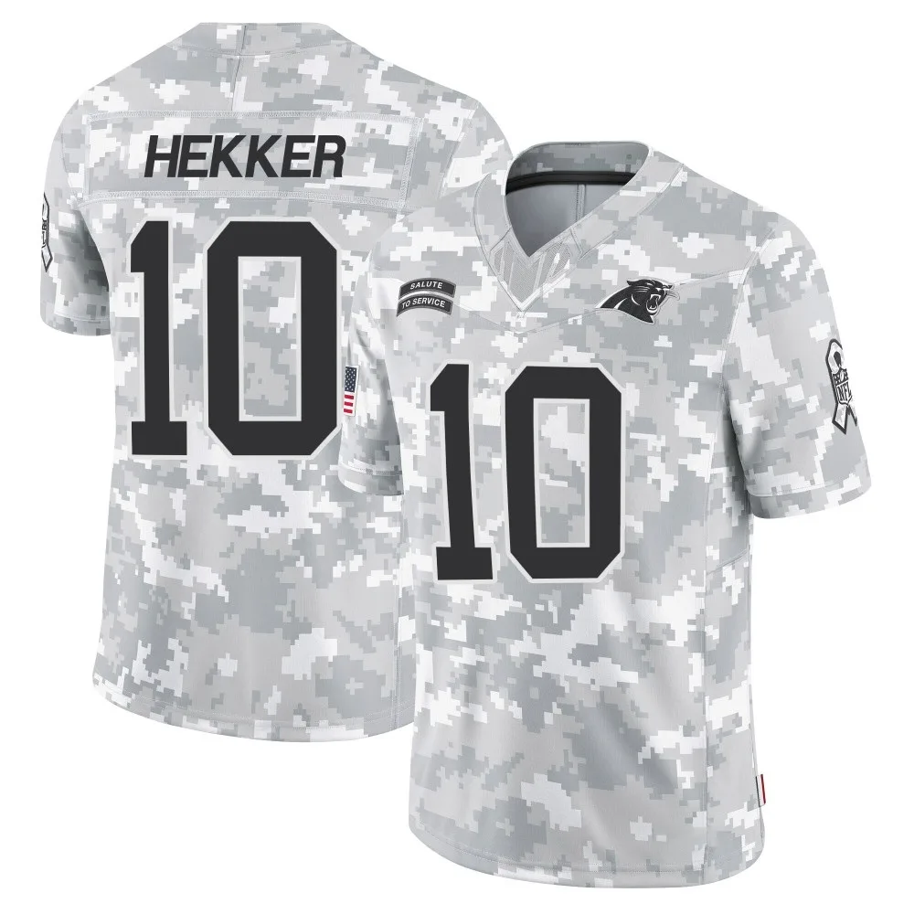 Men's Carolina Panthers Johnny Hekker Nike 2024 Salute to Service Limited Arctic Camo Jersey Men's Carolina Panthers Johnny Hekker Nike 2024 Salute to Service Limited Arctic Camo Jersey