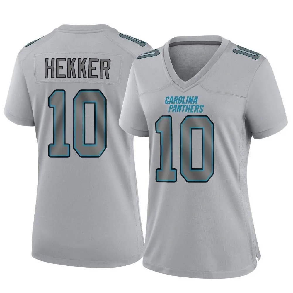 Women's Carolina Panthers Johnny Hekker Nike Atmosphere Fashion Game Gray Jersey Women's Carolina Panthers Johnny Hekker Nike Atmosphere Fashion Game Gray Jersey