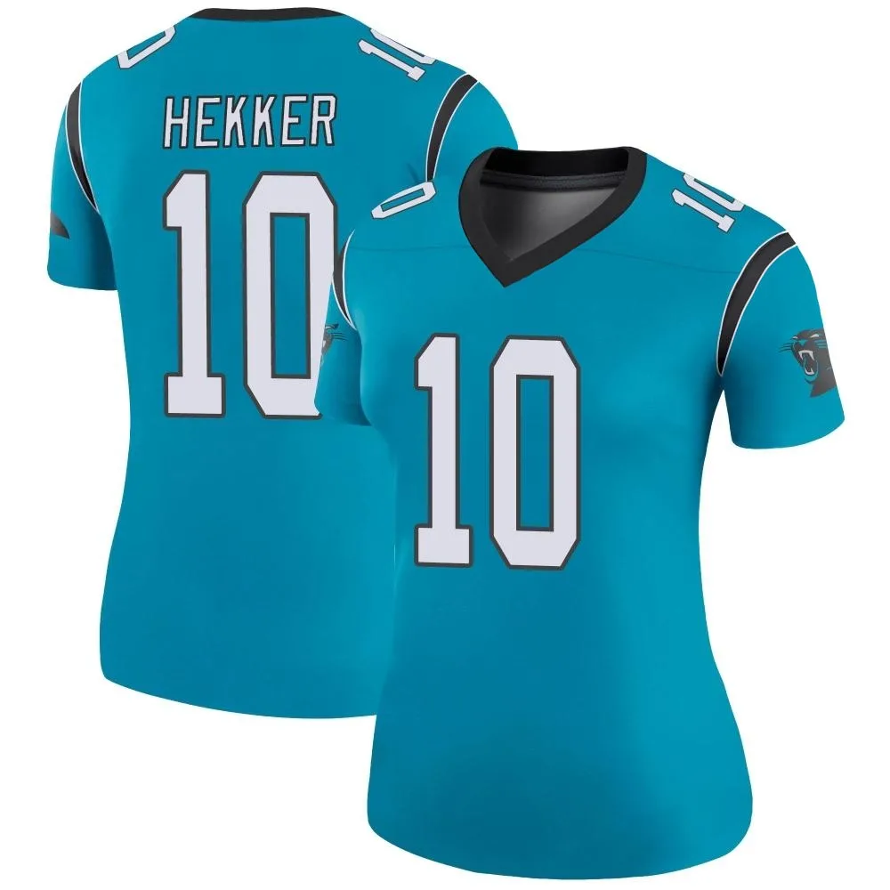 Women's Carolina Panthers Johnny Hekker Nike Color Rush Legend Blue Jersey Women's Carolina Panthers Johnny Hekker Nike Color Rush Legend Blue Jersey
