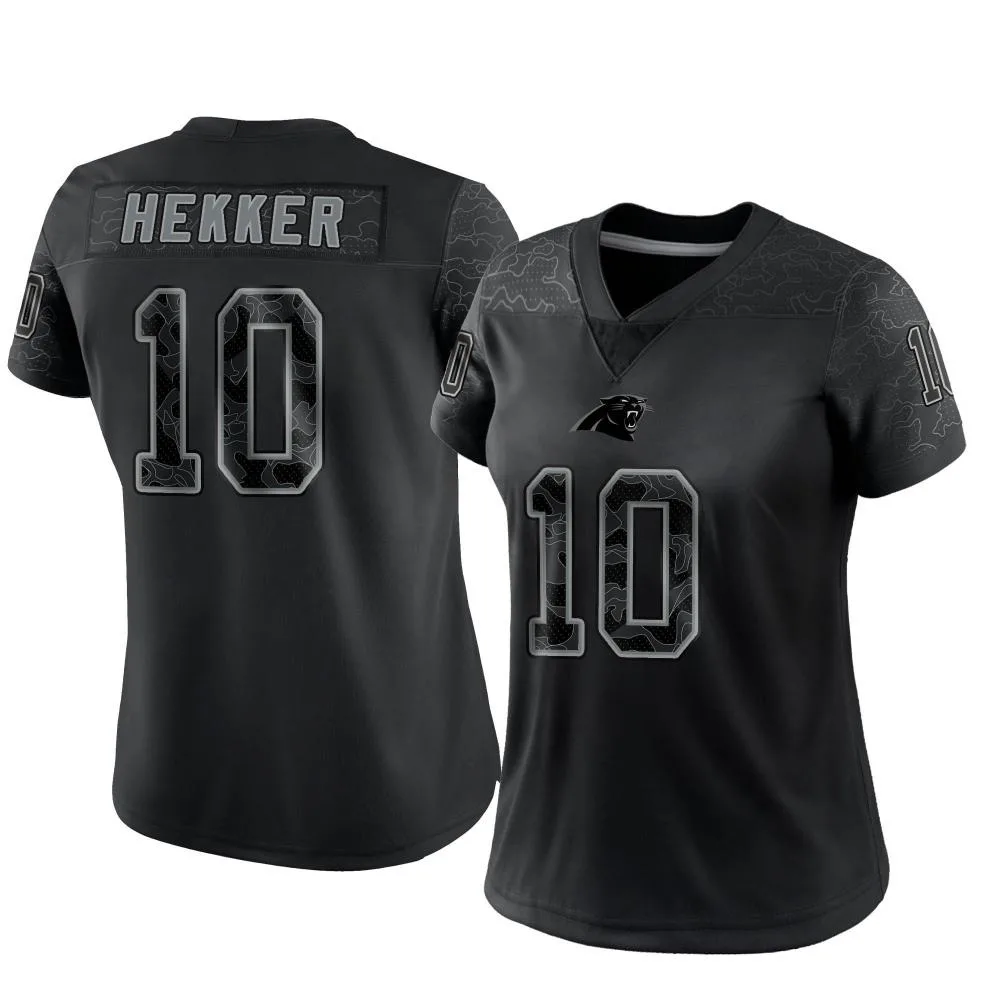 Women's Carolina Panthers Johnny Hekker Nike Reflective Limited Black Jersey Women's Carolina Panthers Johnny Hekker Nike Reflective Limited Black Jersey