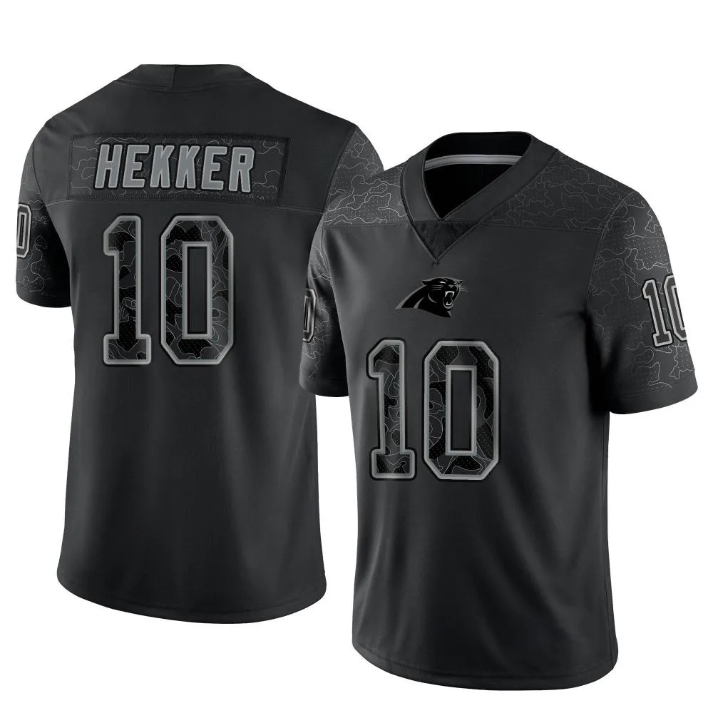Youth Carolina Panthers Johnny Hekker Nike Reflective Limited Black Jersey Youth Carolina Panthers Johnny Hekker Nike Reflective Limited Black Jersey