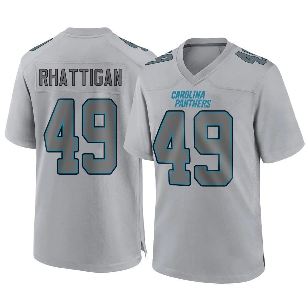 Men's Carolina Panthers Jon Rhattigan Nike Atmosphere Fashion Game Gray Jersey Men's Carolina Panthers Jon Rhattigan Nike Atmosphere Fashion Game Gray Jersey