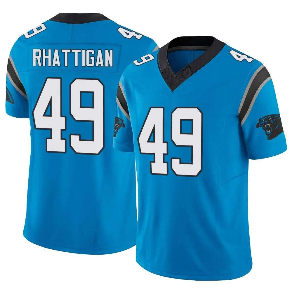 Men's Carolina Panthers Jon Rhattigan Nike Vapor F.U.S.E. Limited Blue Jersey Men's Carolina Panthers Jon Rhattigan Nike Vapor F.U.S.E. Limited Blue Jersey
