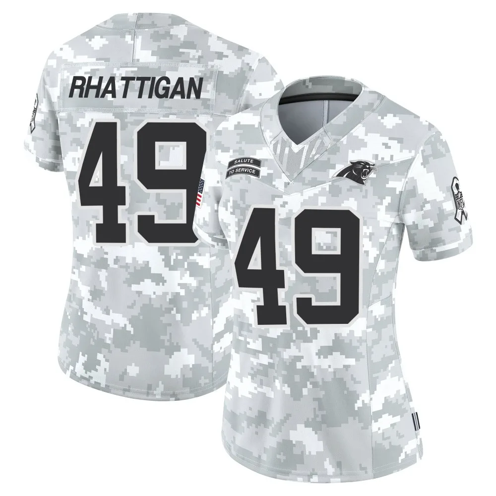 Women's Carolina Panthers Jon Rhattigan Nike 2024 Salute to Service Limited Arctic Camo Jersey Women's Carolina Panthers Jon Rhattigan Nike 2024 Salute to Service Limited Arctic Camo Jersey