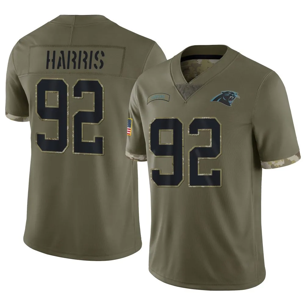 Men's Carolina Panthers Jonathan Harris Nike 2022 Salute To Service Limited Olive Jersey Men's Carolina Panthers Jonathan Harris Nike 2022 Salute To Service Limited Olive Jersey
