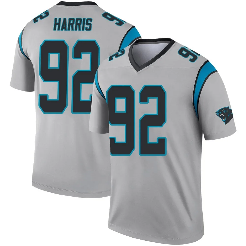 Men's Carolina Panthers Jonathan Harris Nike Inverted Silver Legend Jersey Men's Carolina Panthers Jonathan Harris Nike Inverted Silver Legend Jersey