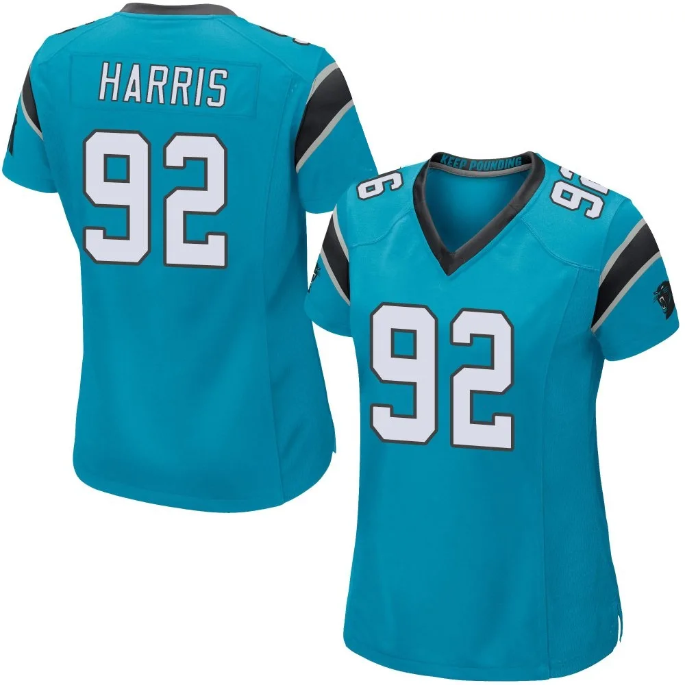 Women's Carolina Panthers Jonathan Harris Nike Alternate Game Blue Jersey Women's Carolina Panthers Jonathan Harris Nike Alternate Game Blue Jersey