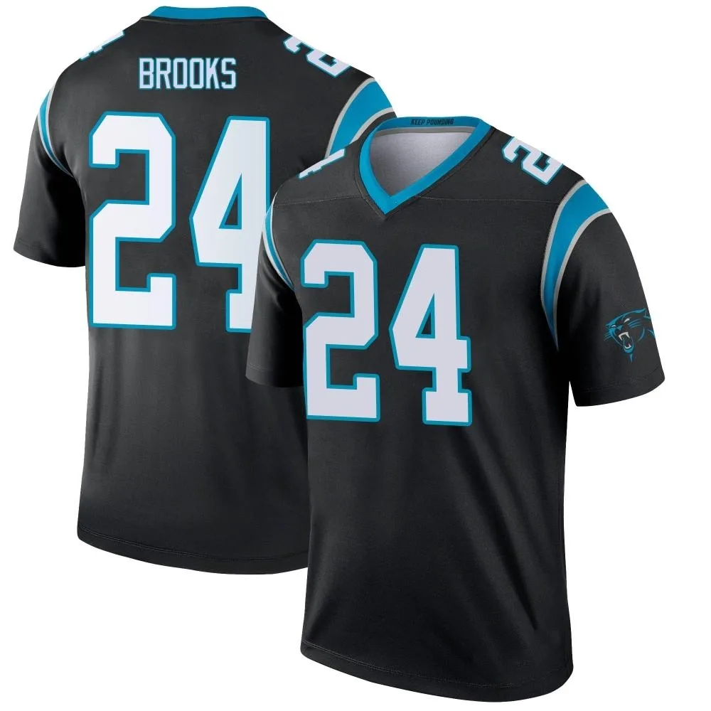 Men's Carolina Panthers Jonathon Brooks Nike Legend Black Jersey Men's Carolina Panthers Jonathon Brooks Nike Legend Black Jersey