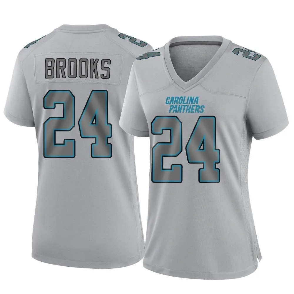 Women's Carolina Panthers Jonathon Brooks Nike Atmosphere Fashion Game Gray Jersey Women's Carolina Panthers Jonathon Brooks Nike Atmosphere Fashion Game Gray Jersey