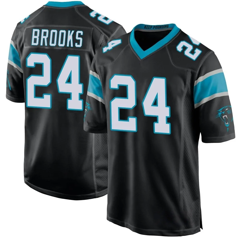 Youth Carolina Panthers Jonathon Brooks Nike Team Color Game Black Jersey Youth Carolina Panthers Jonathon Brooks Nike Team Color Game Black Jersey